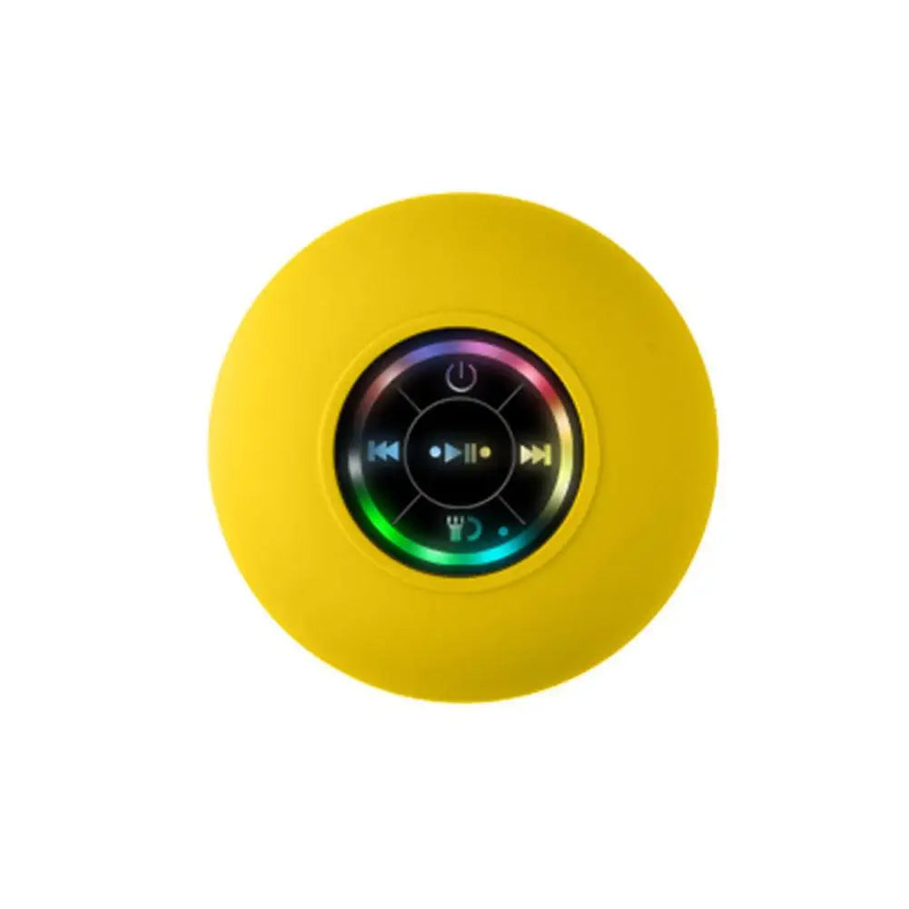 Bathroom Waterproof Bluetooth Speaker with RGB LED Light Mini Outdoor Travel Portable Wireless Shower Suction Cup Speakers