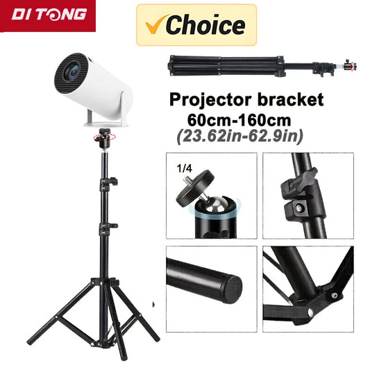 DITONG Extendable 160cm Projector Bracket Travel Tripod Photographic Lighting Stand for magcubic HY300Pro &HY320mini Projector